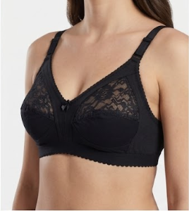 Roshmelle Capri Everyday Comfort Bra – Non-Wired Full Coverage Lace Panel Bralette