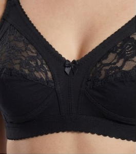 Roshmelle Capri Everyday Comfort Bra – Non-Wired Full Coverage Lace Panel Bralette