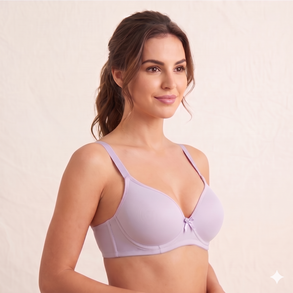 Roshmelle Seamless Padded Contour T-Shirt Bra | Pastel Purple