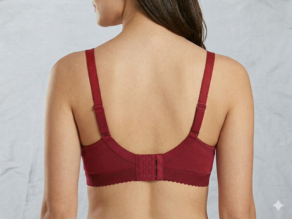Roshmelle Capri Everyday Comfort Bra – Non-Wired Full Coverage Lace Panel Bralette