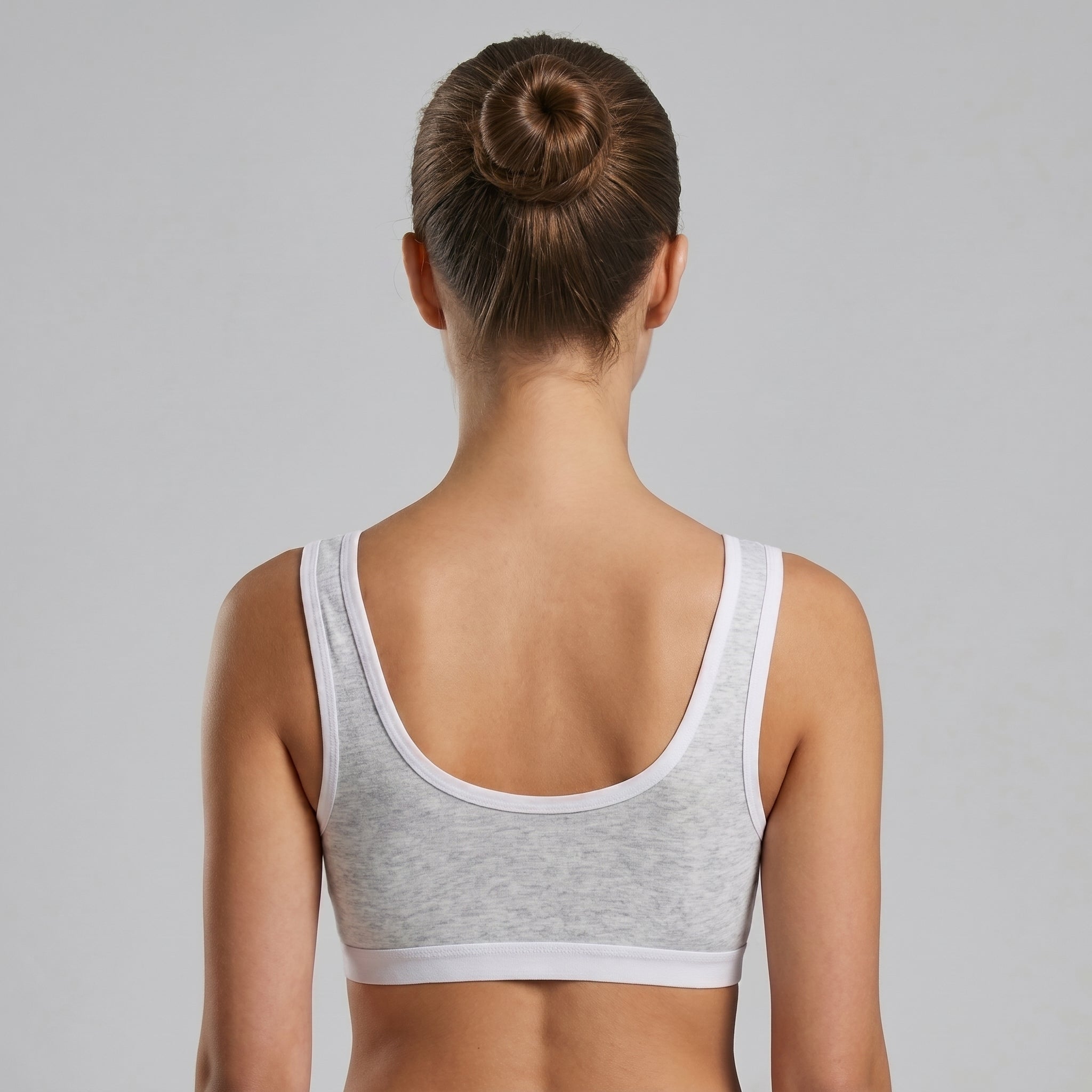 Roshmelle Cute Teen Sports Bra | Grey
