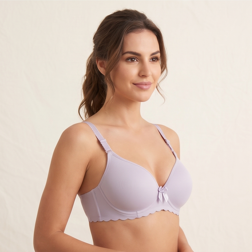 Roshmelle Seamless Padded Contour T-Shirt Bra | Pastel Purple