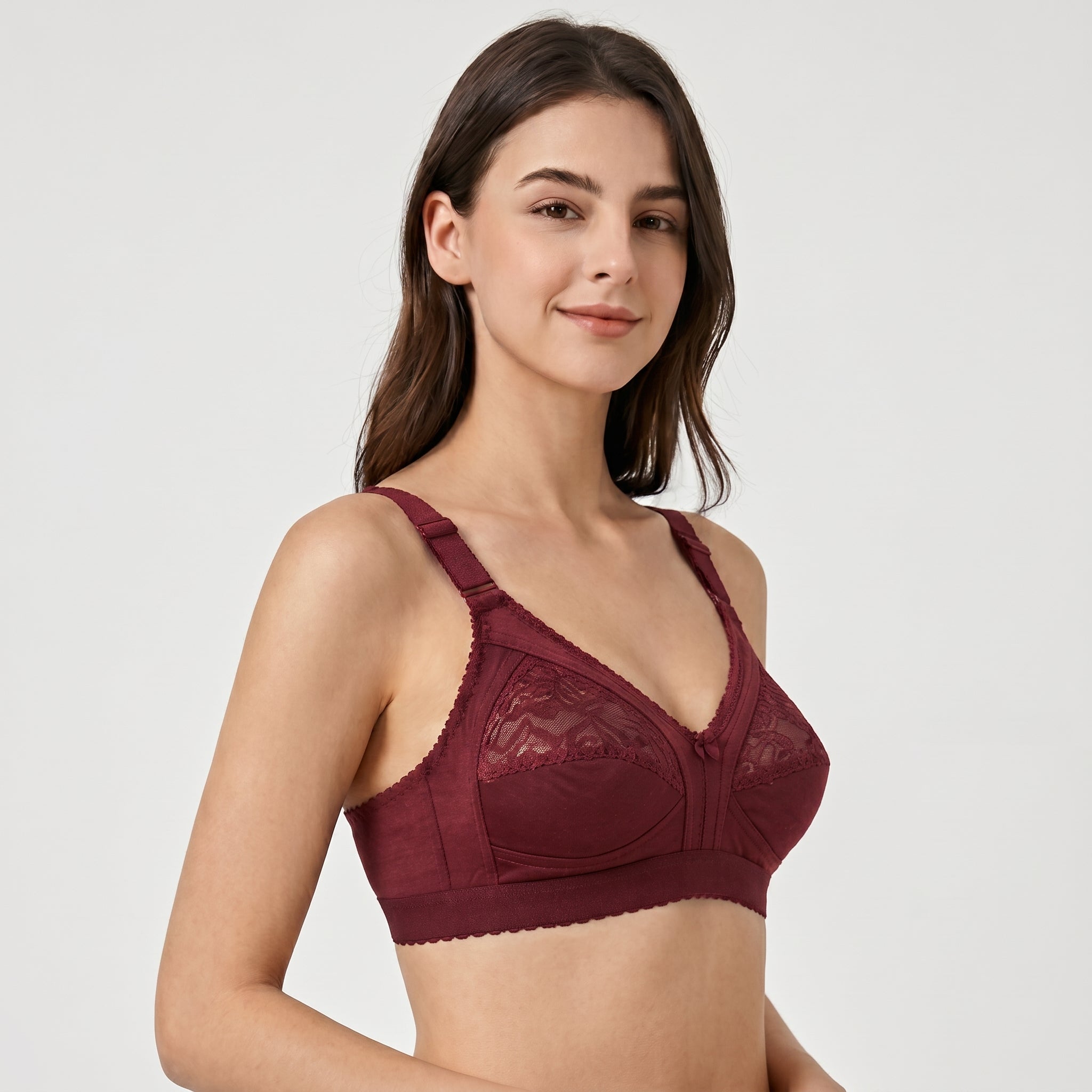 Roshmelle Capri Non Wired Bra | Ruby Red