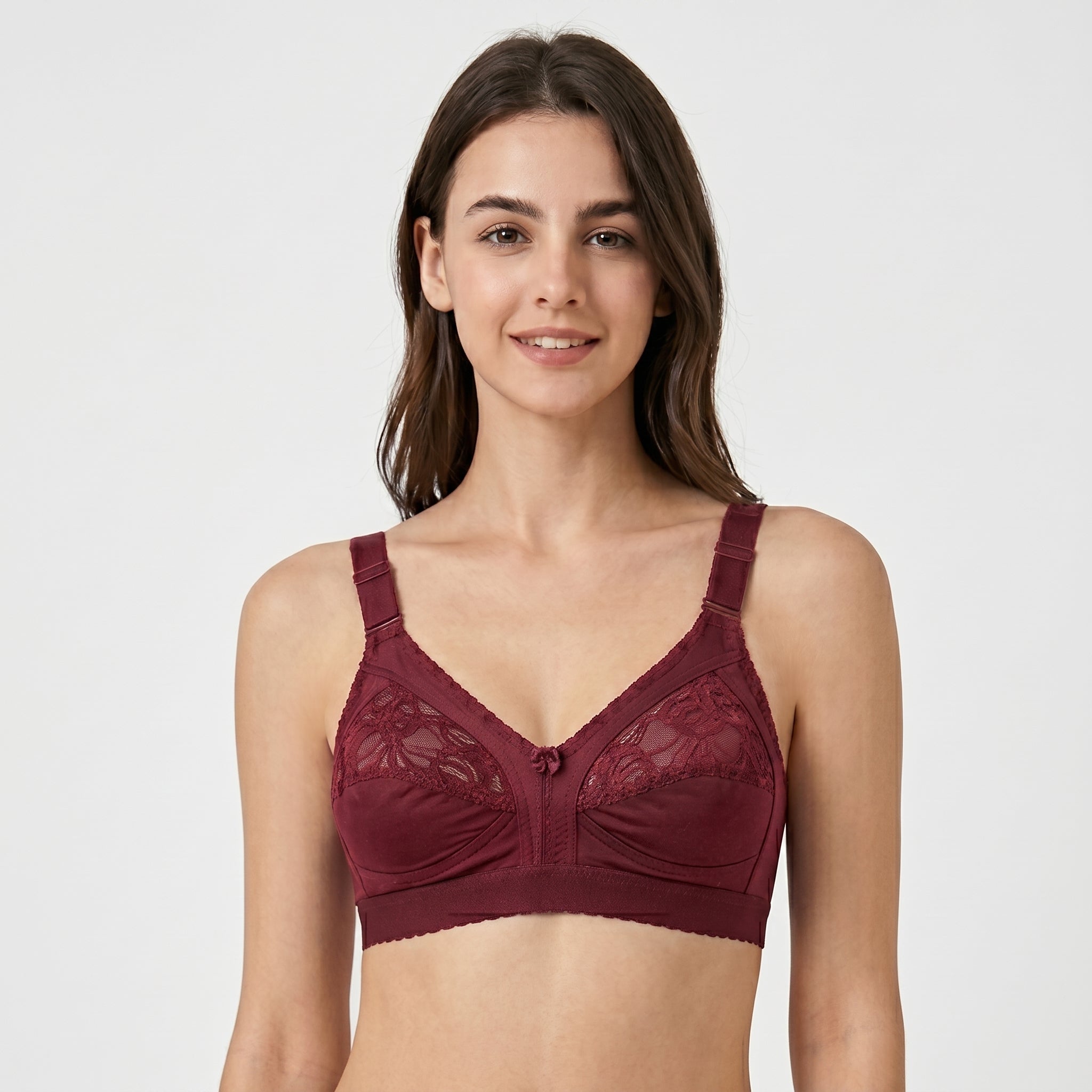 Roshmelle Capri Non Wired Bra | Ruby Red