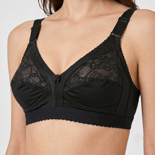 Roshmelle Capri Non Wired Bra | Black