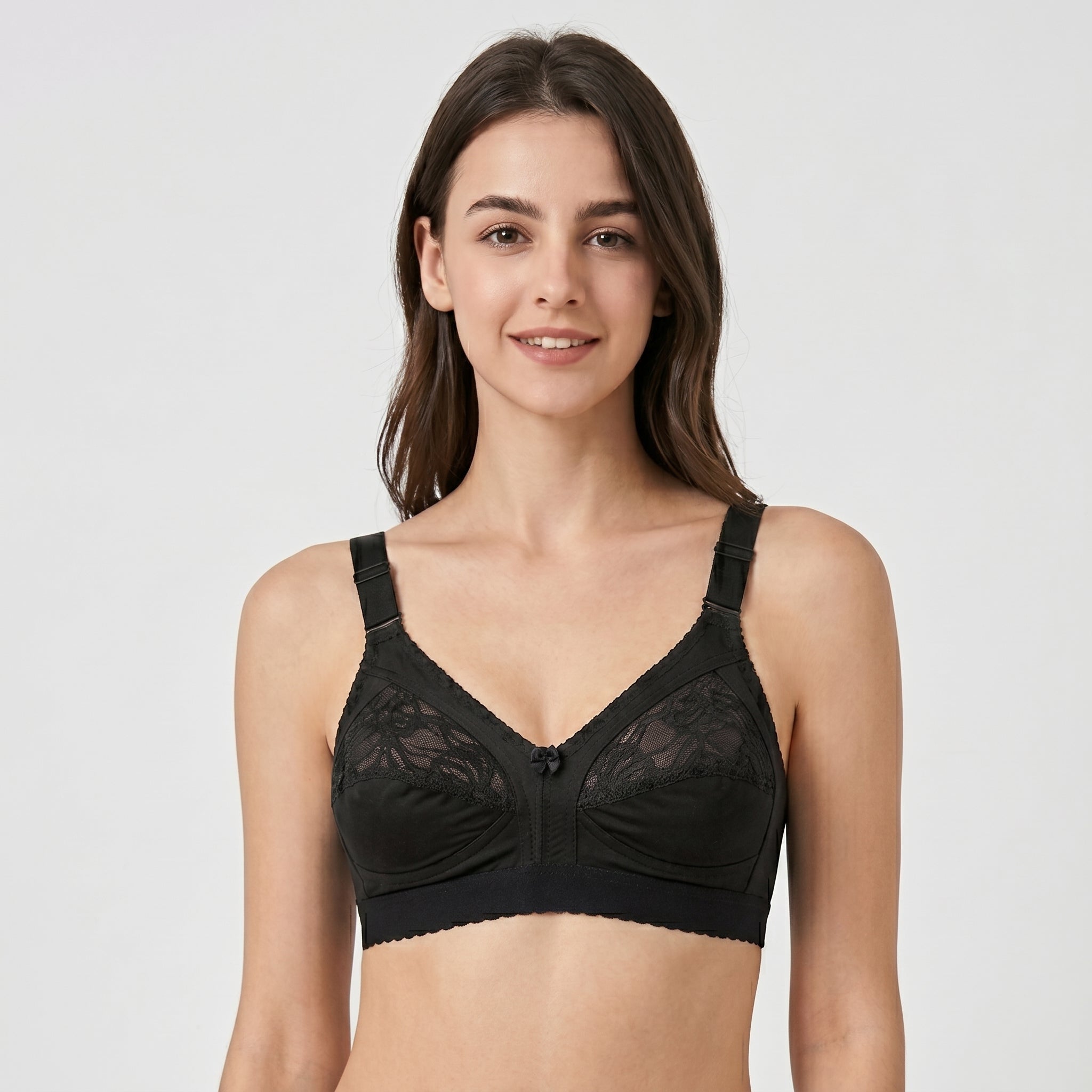Roshmelle Capri Non Wired Bra | Black