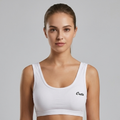 Roshmelle Cute Teen Sports Bra | White