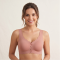 Roshmelle Seamless Scalloped Comfort Bra - Pink