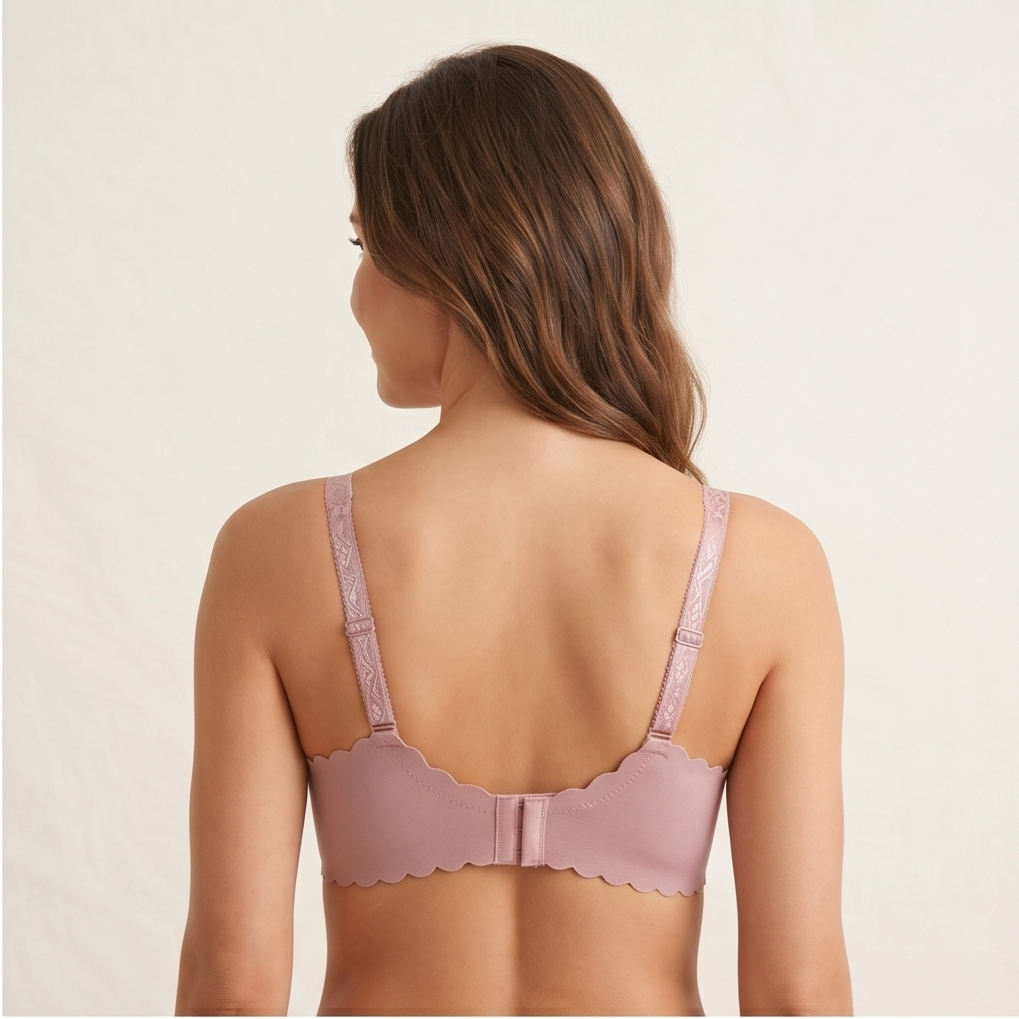 Roshmelle Seamless Padded Contour T-Shirt Bra | Pink