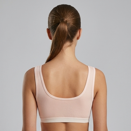 Roshmelle Cute Teen Sports Bra | Peach