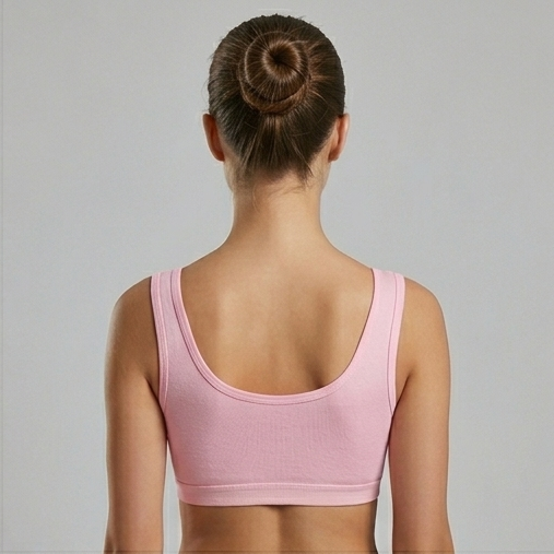 Roshmelle Cute Teen Sports Bra | Pink